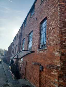 Harrisons Organ Factory, Hawthorn Terrace, Durham, SE Ext. Wall © DCC 25/03/2022